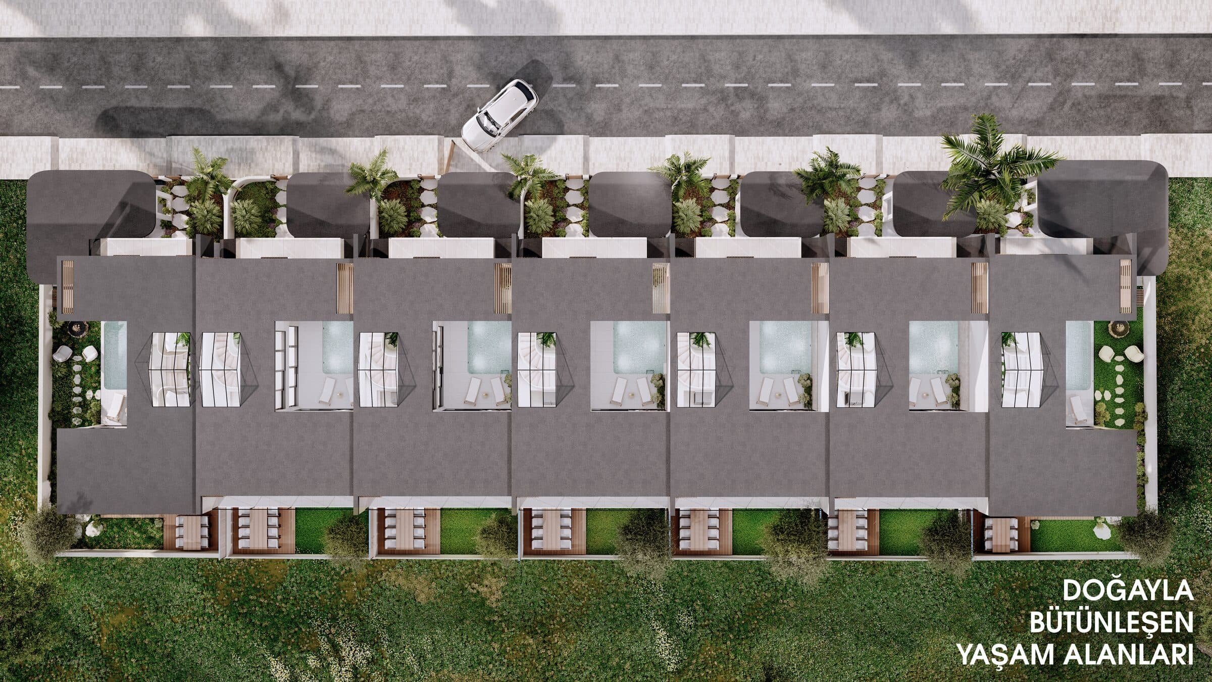 Nova Villas Gönyeli dış cephe villa görünümü 19 — Kuzey Kıbrıs lüks konut