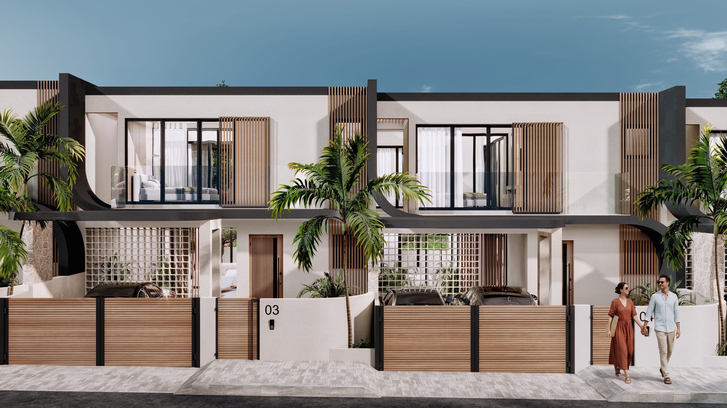 Nova Villas Gönyeli dış cephe villa görünümü 7 — Kuzey Kıbrıs lüks konut