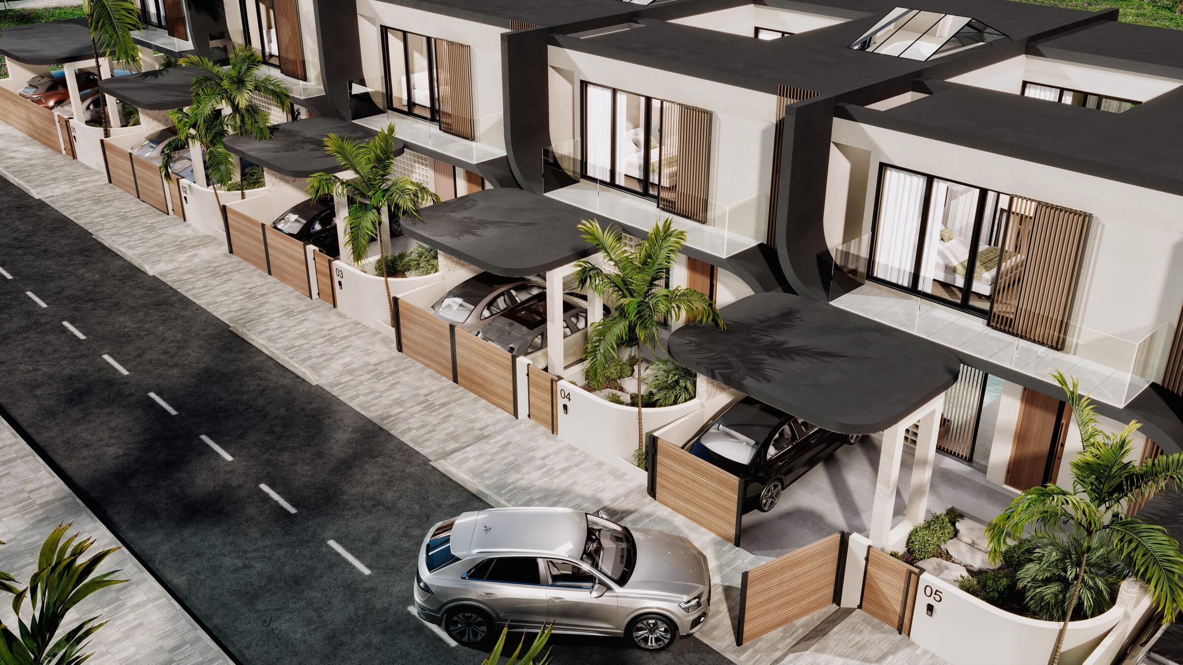 Nova Villas Gönyeli dış cephe villa görünümü 9 — Kuzey Kıbrıs lüks konut