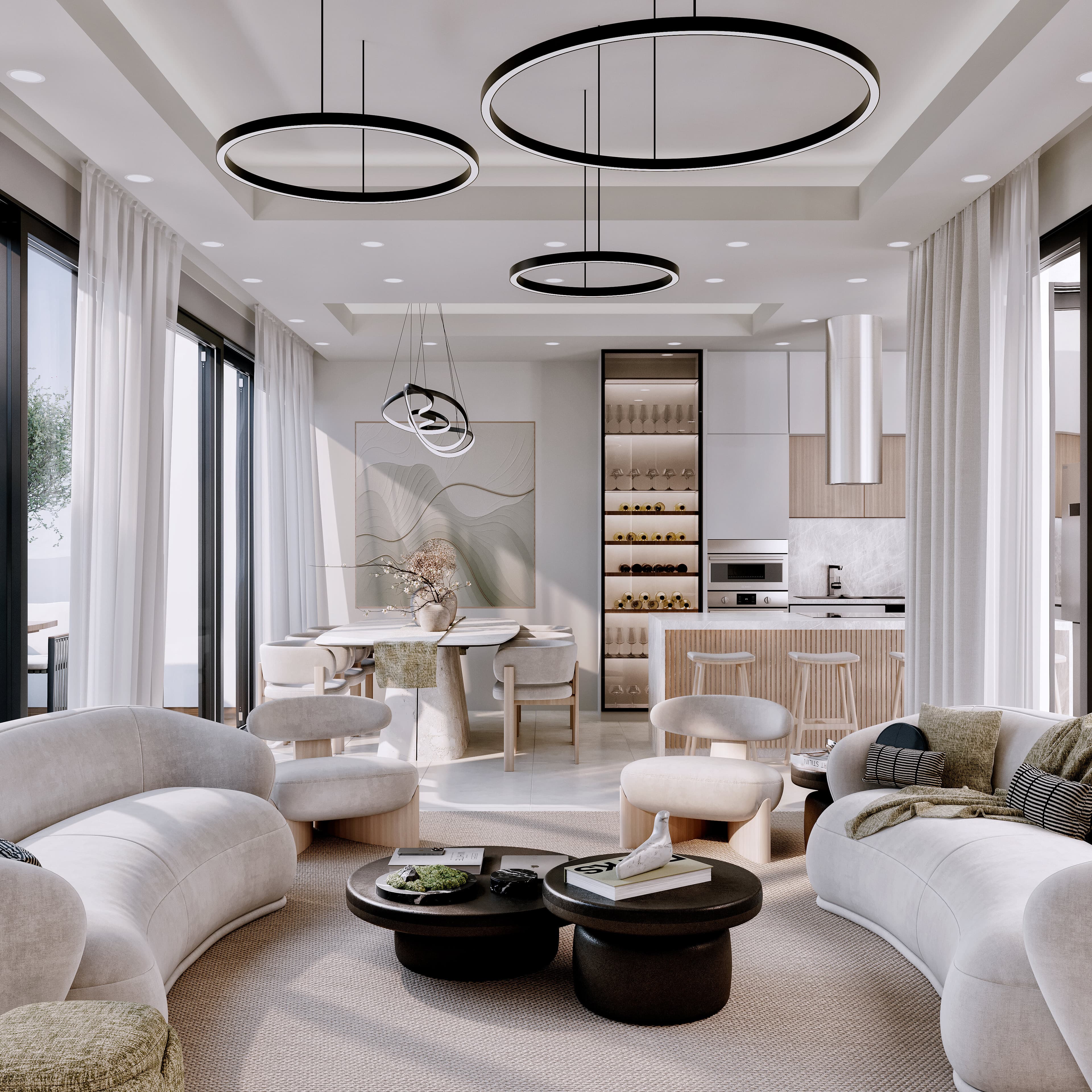 Nova Villas iç mekan tasarım 19 — Gönyeli modern villa dekorasyonu