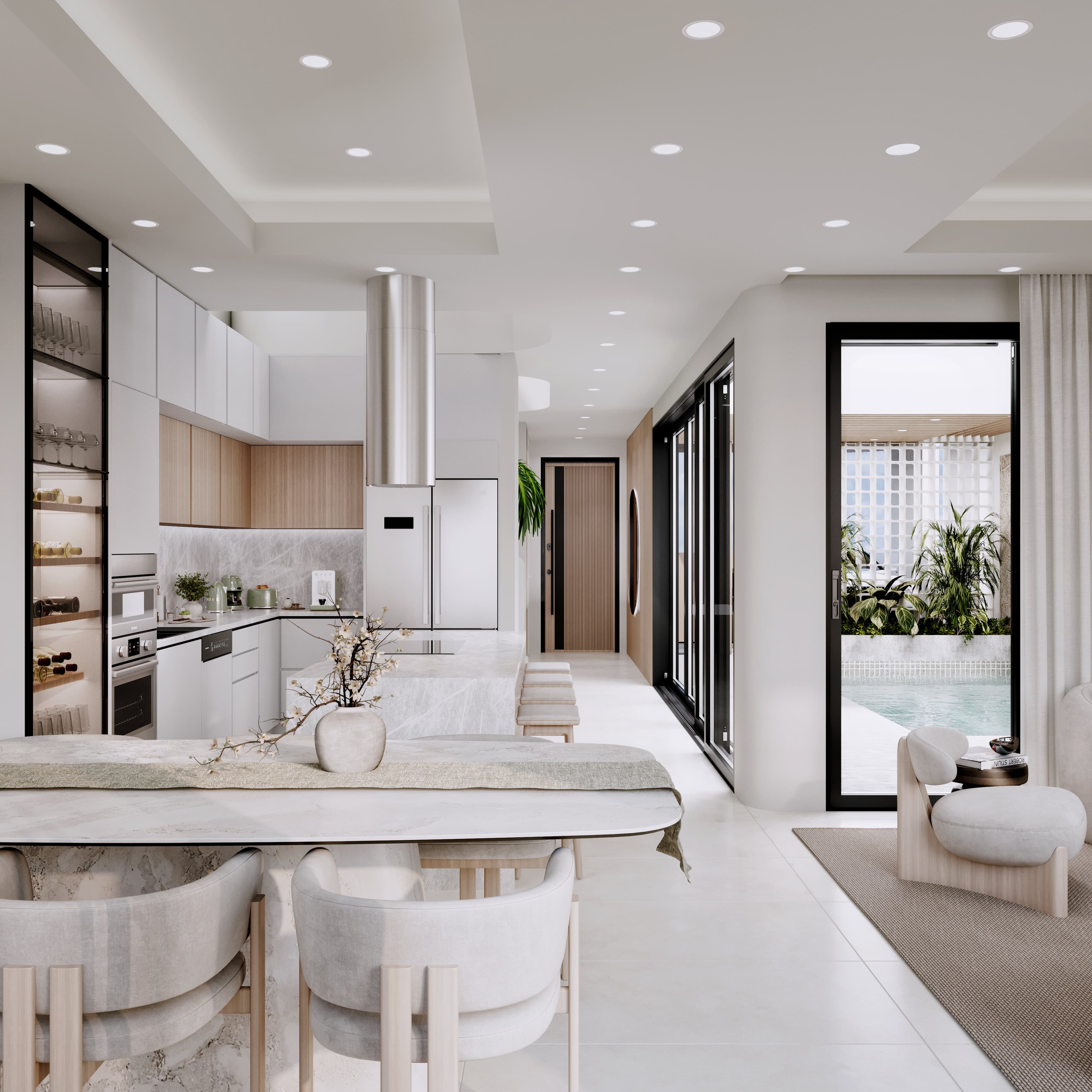 Nova Villas iç mekan tasarım 2 — Gönyeli modern villa dekorasyonu