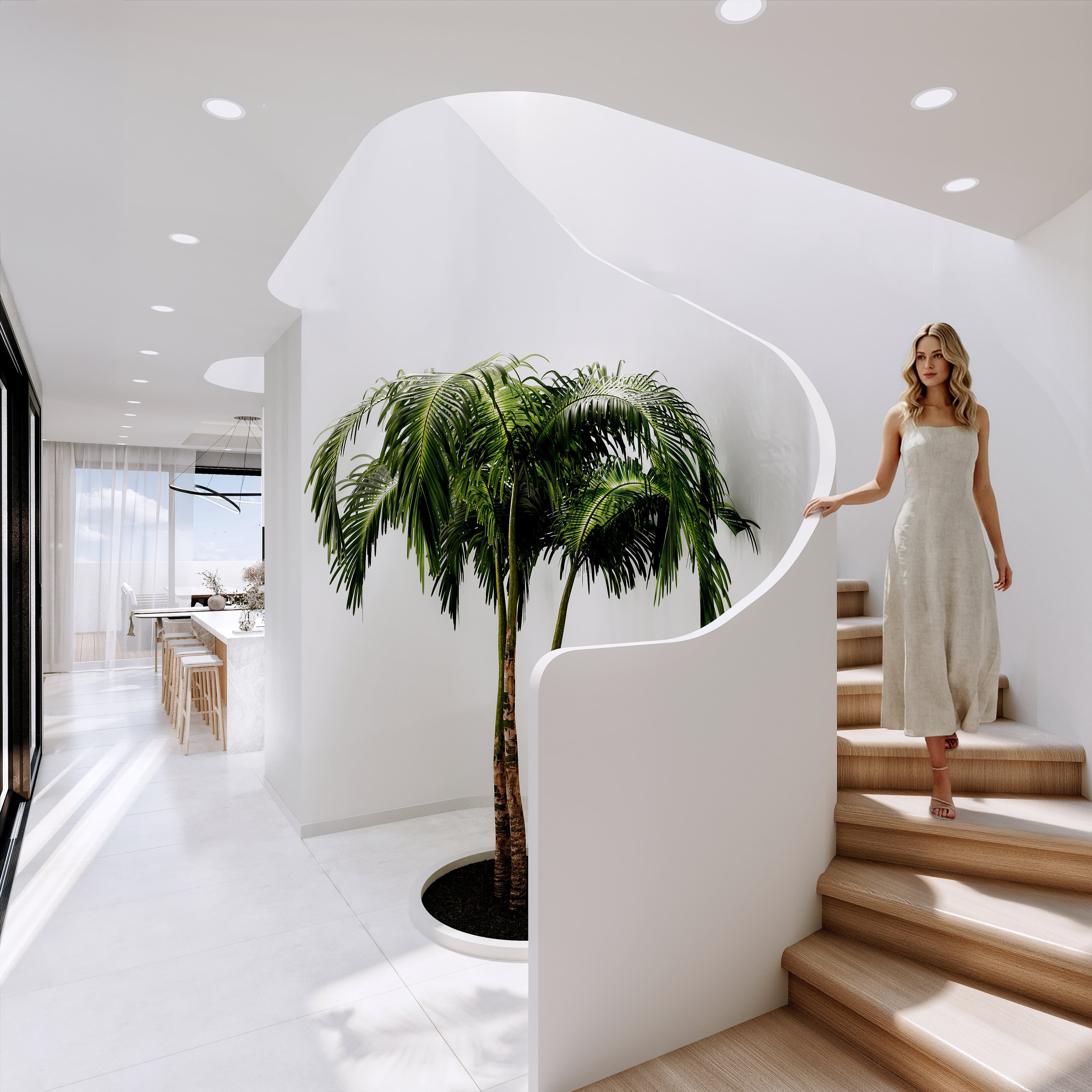 Nova Villas iç mekan tasarım 1 — Gönyeli modern villa dekorasyonu